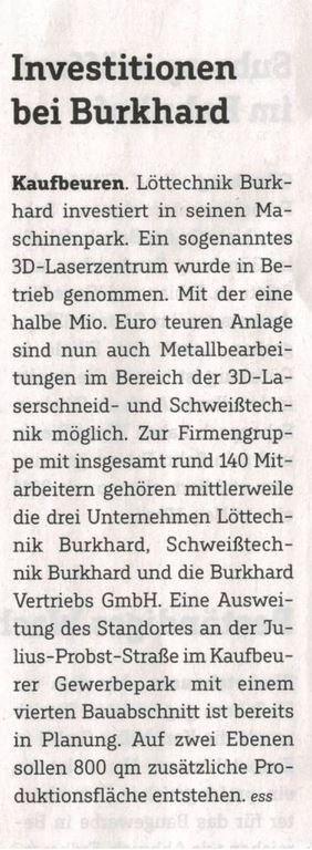 0_Investition Beitrag Investitionen bei Burkhard
